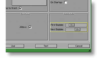Configuring The Bubble Help